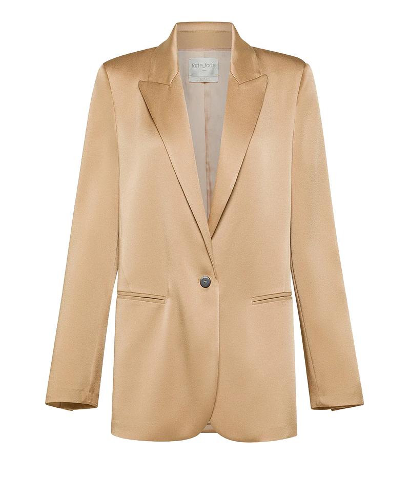Envers Satin Shiny Jacket In Paglierino