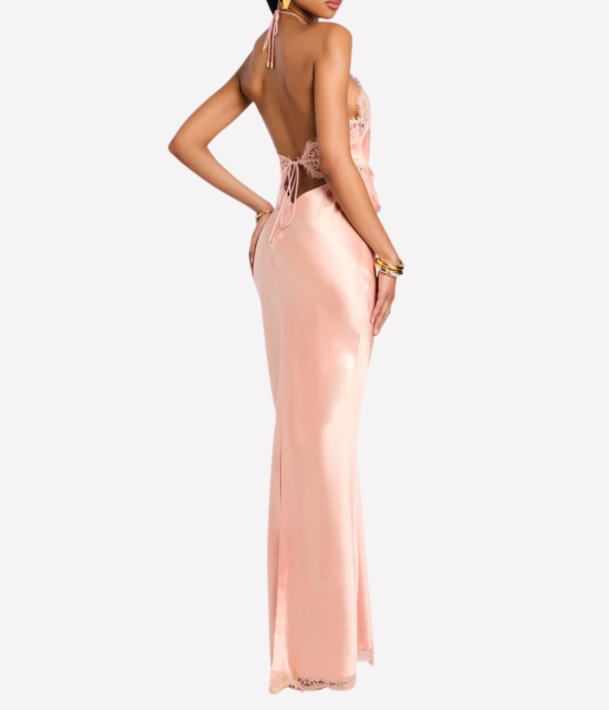 Everly Dress in Peche
