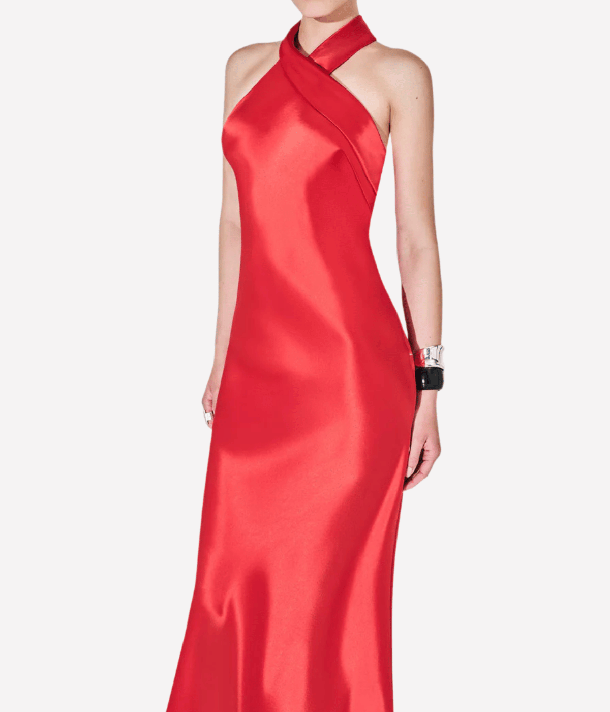Pandora Dress in Sunset Red