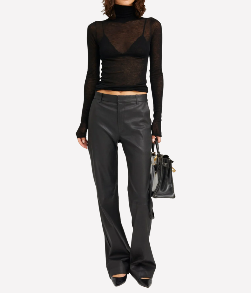 Baggy Lowrise Trousers In Black