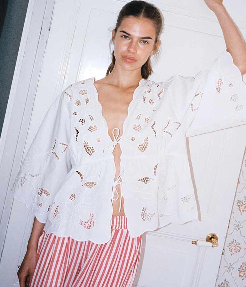 Adeline Top In White