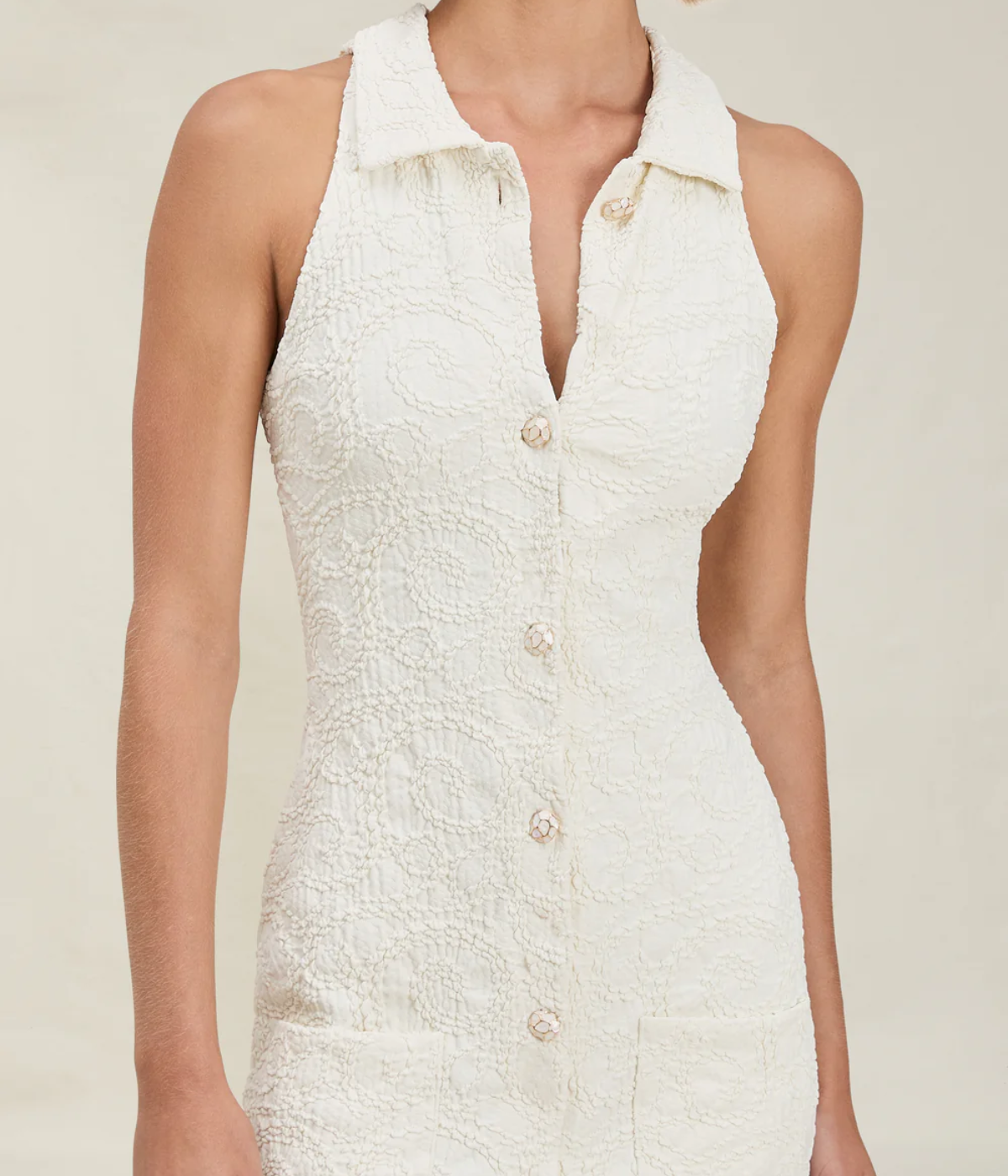 Collins Dress in Coconut Swirl