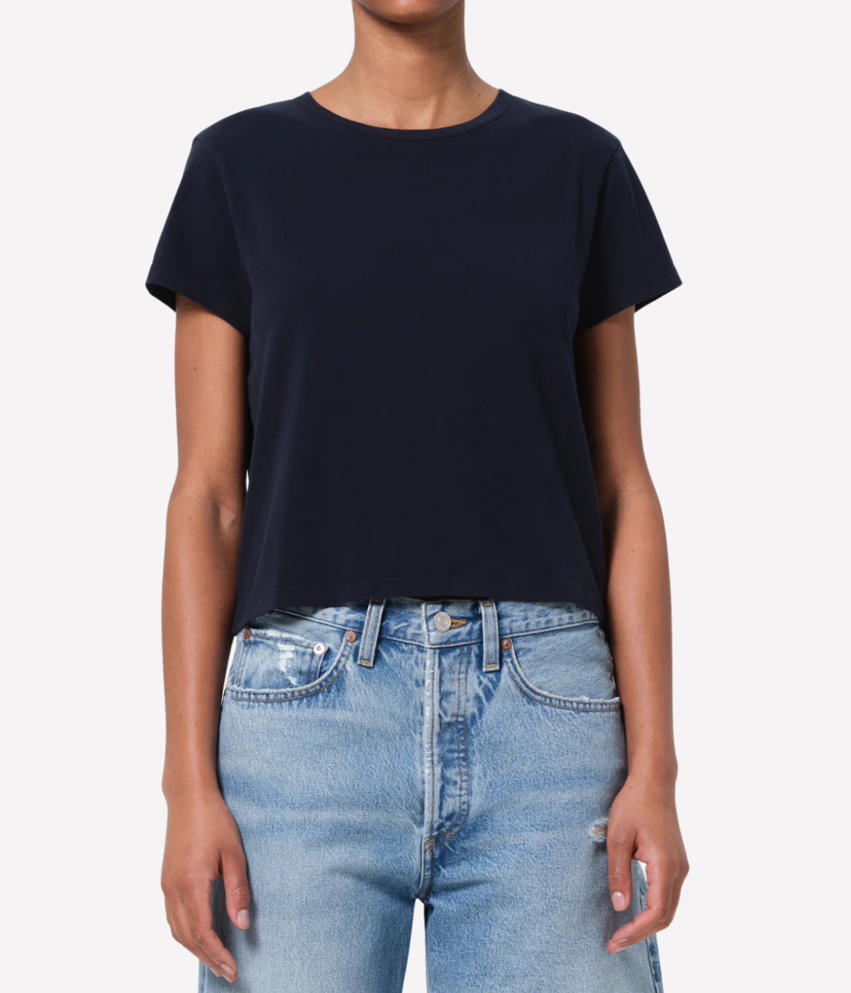 Adine Shrunken Tee in Stormy