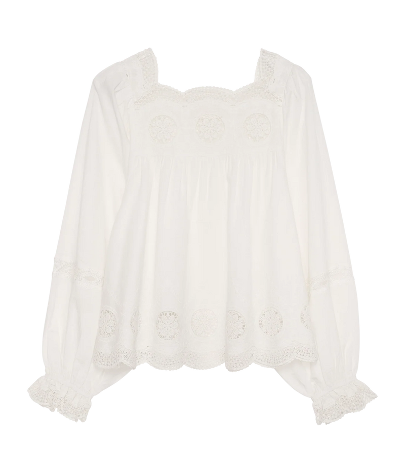 Soleia Top in Off White