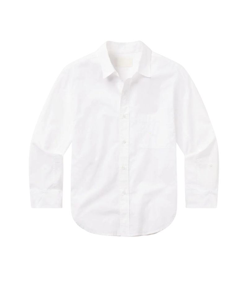 Kayla Shrunken Shirt In White