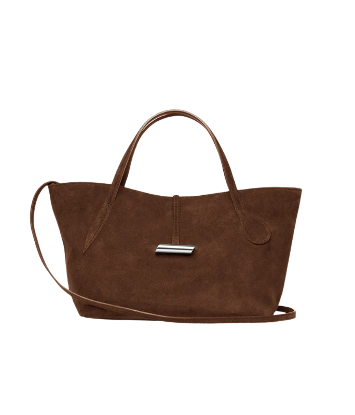 Petite Penne Tote in dark brown