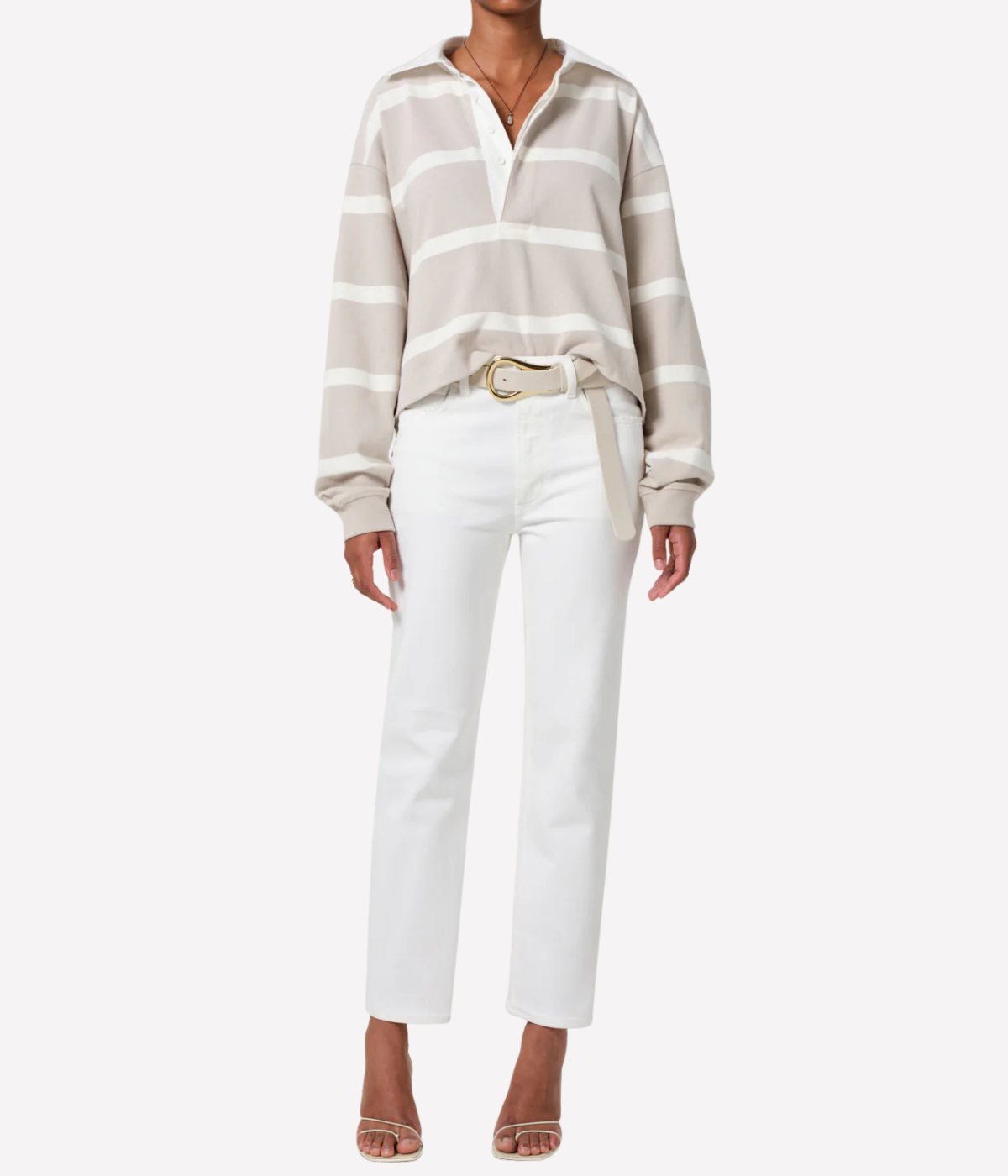 Caia Straight Jean in Soft White