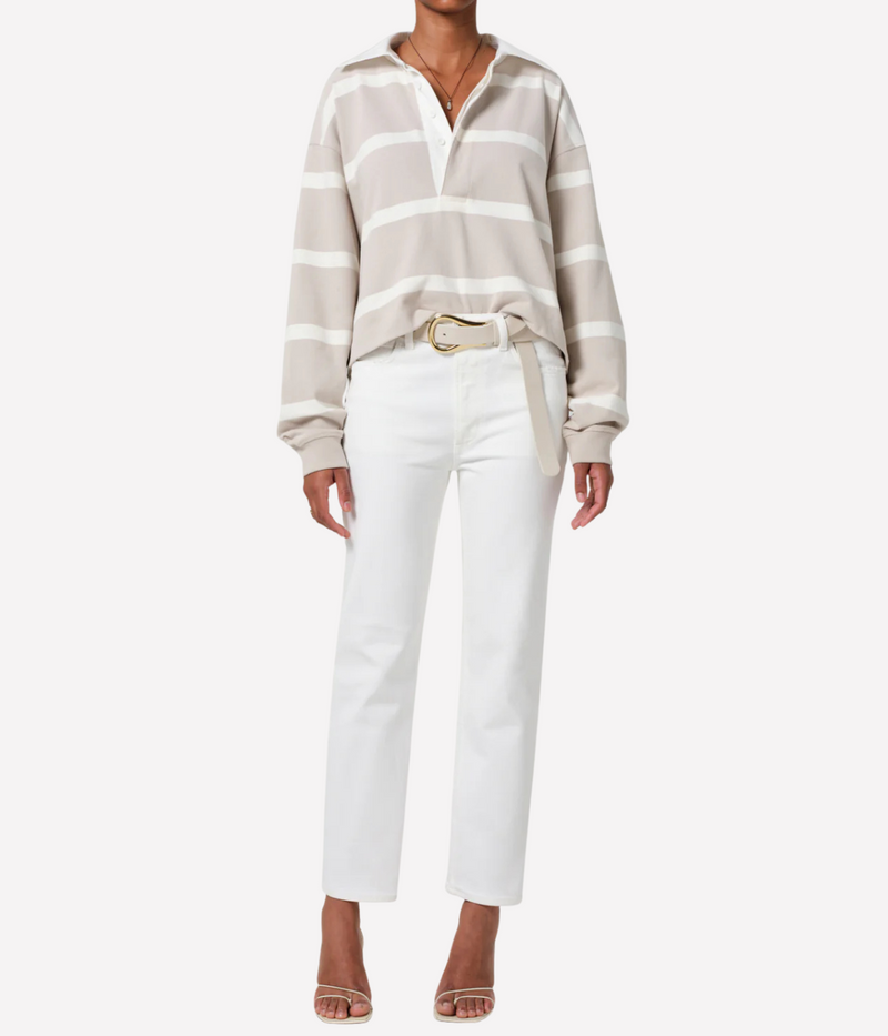 Caia Straight Jean in Soft White