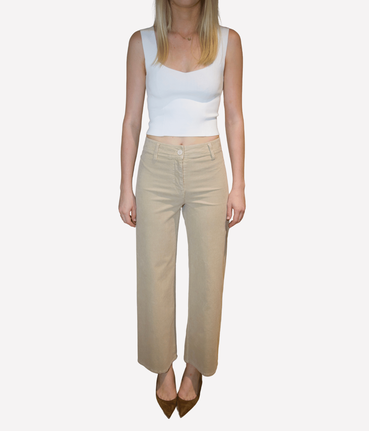 *FINAL SALE* Megan Pant in Ecru