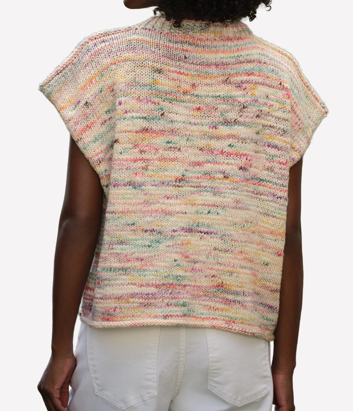 Gaia Knit Sweater Vest in Sprinkles