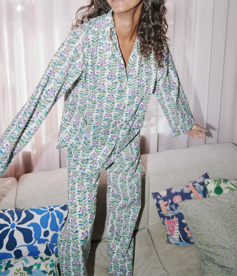 Nuit Pyjamas Set In Lavender Flower