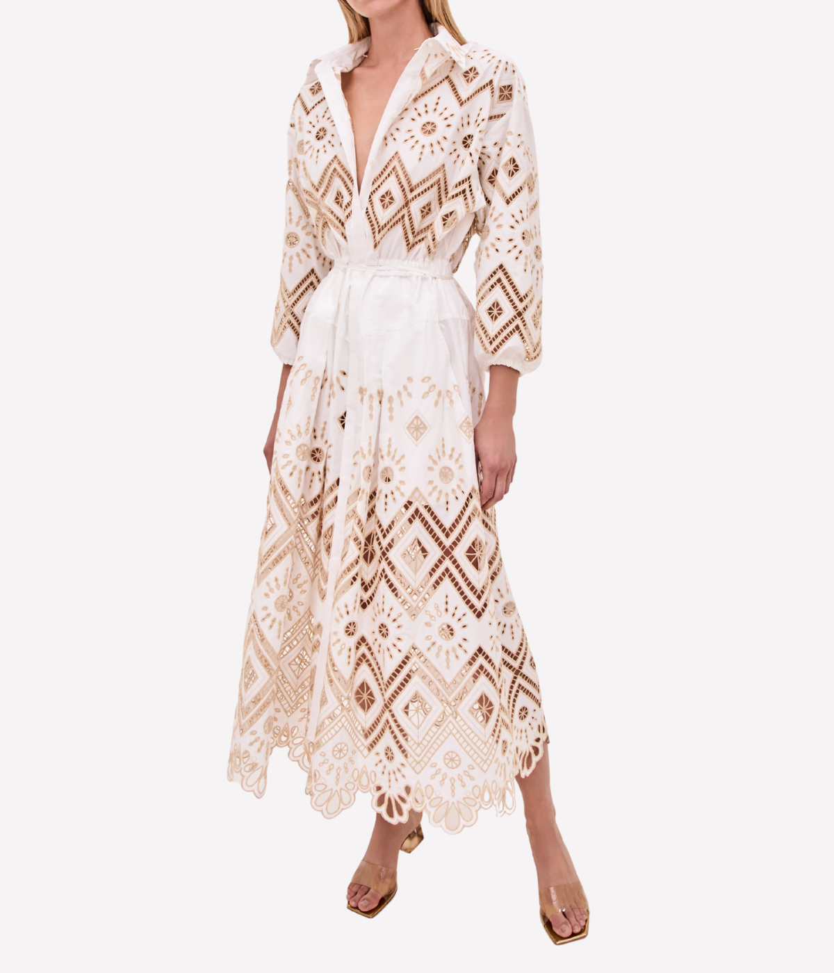 Portello Dress in White