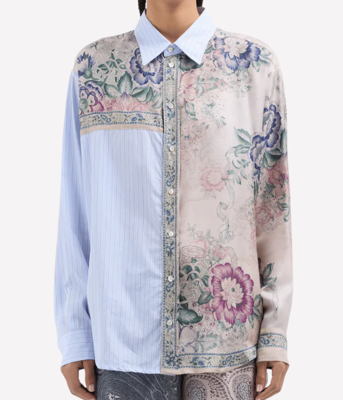 Aloe Silk Longsleeve Shirt in 517862/101