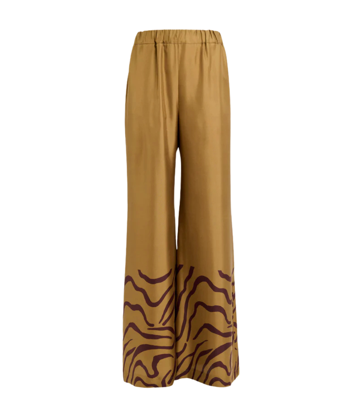 Sofia Pant in Zebra Beige Bordeaux