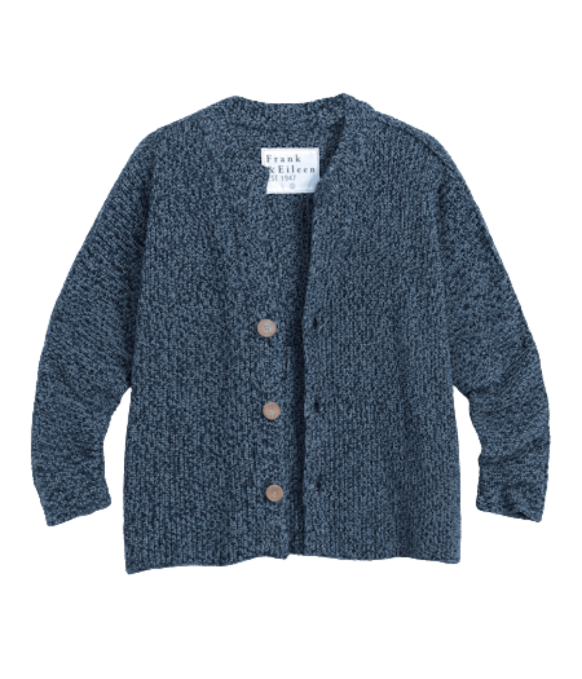 Montecito Crew Neck Cardigan In Blueberry