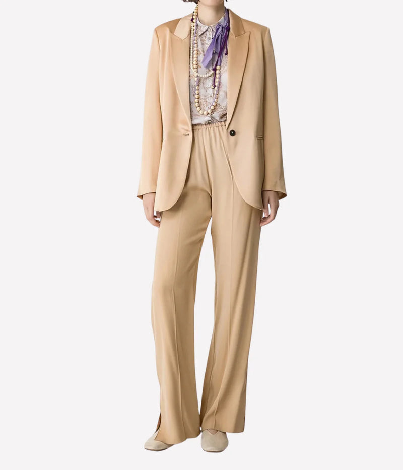 Envers Satin Shiny Jacket In Paglierino
