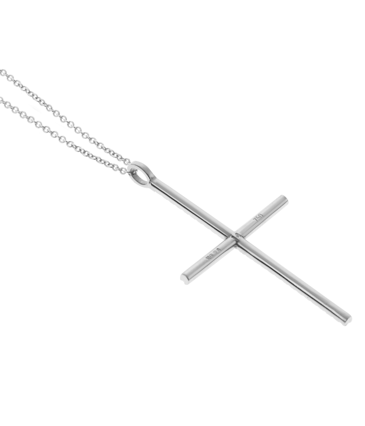Classic Cross in 18K White Gold