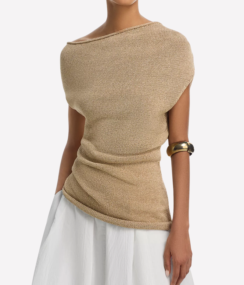 Joni Top in Light Brown
