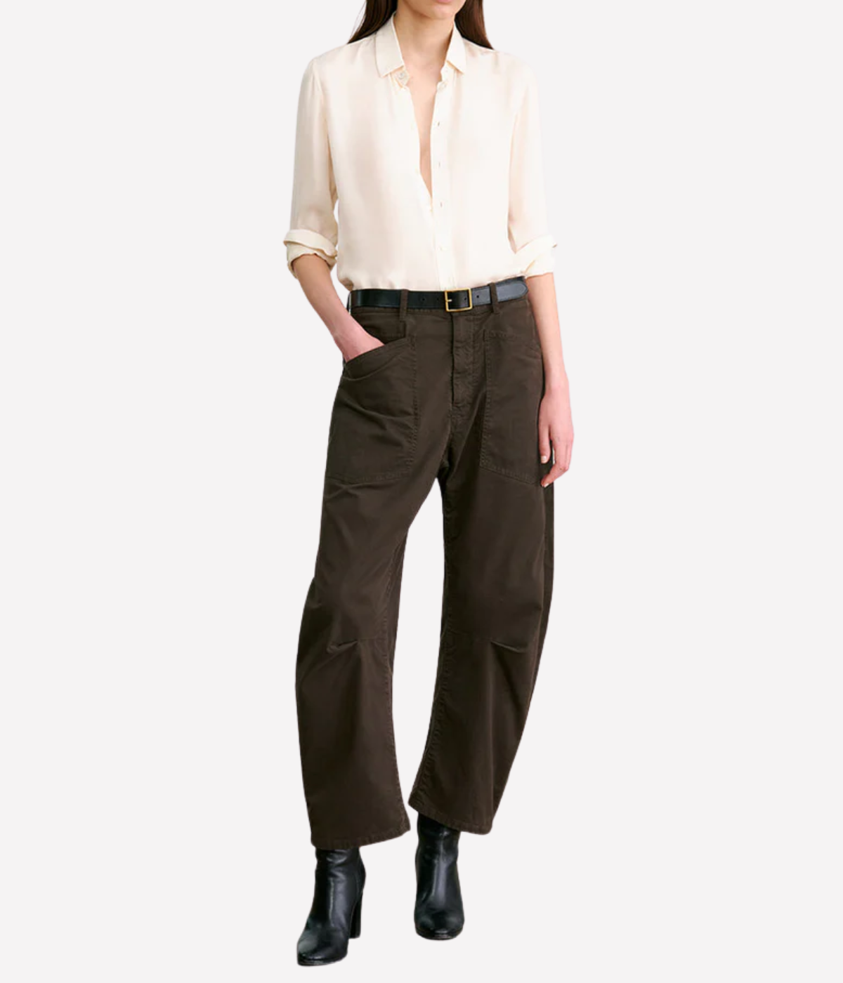 Shon Pant in Chocolate Brown