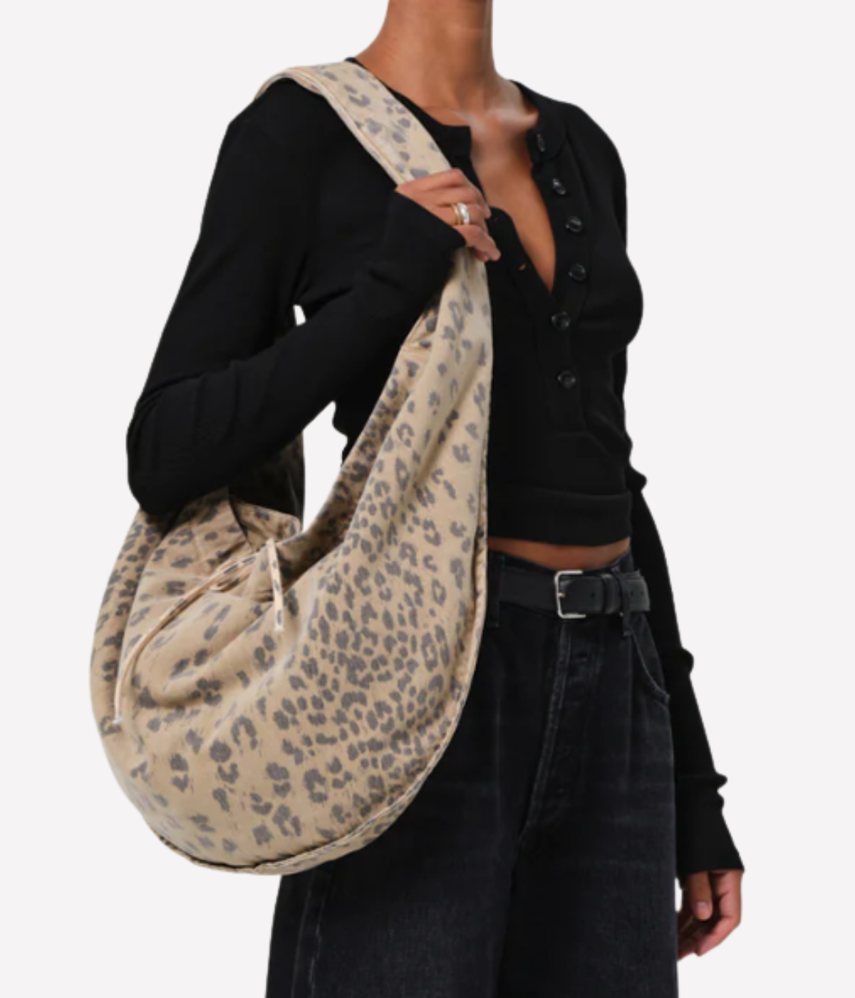 Boho Bag in Natural Cheetah