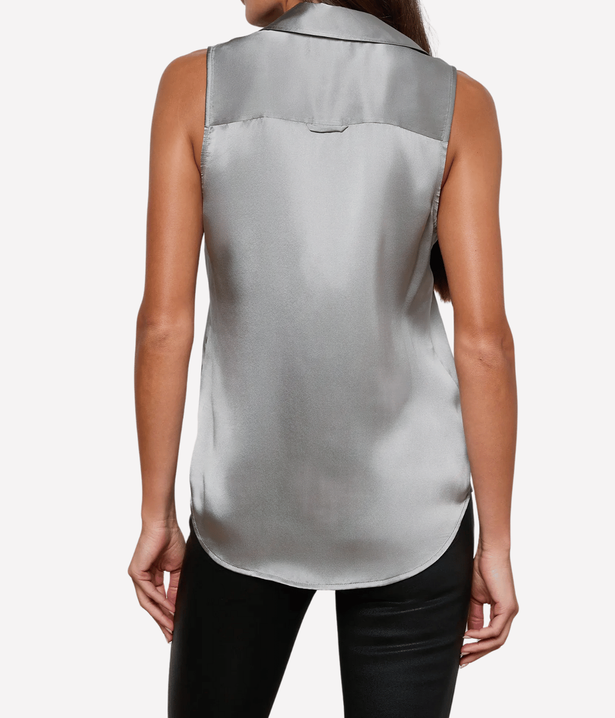 Emmy Sleeveless Blouse in Light Grey