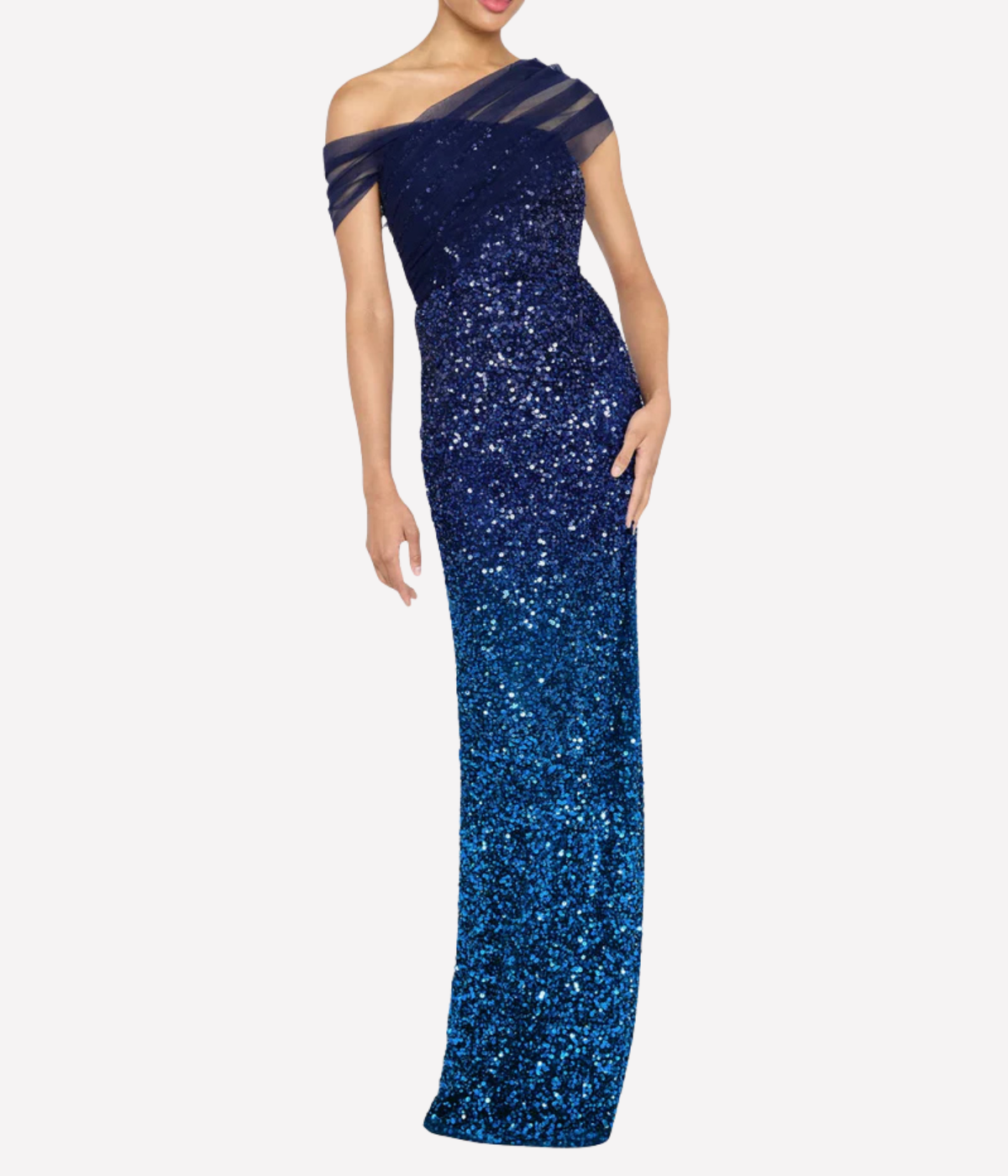 Dina Beaded Gown in Navy