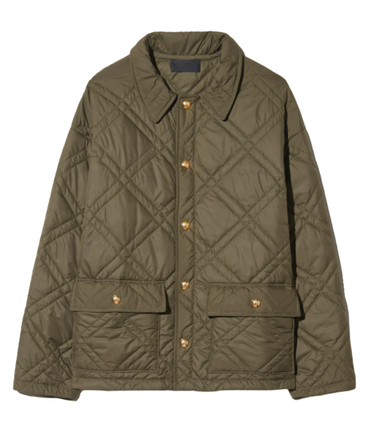 Helah Quilted Parka in Army Green