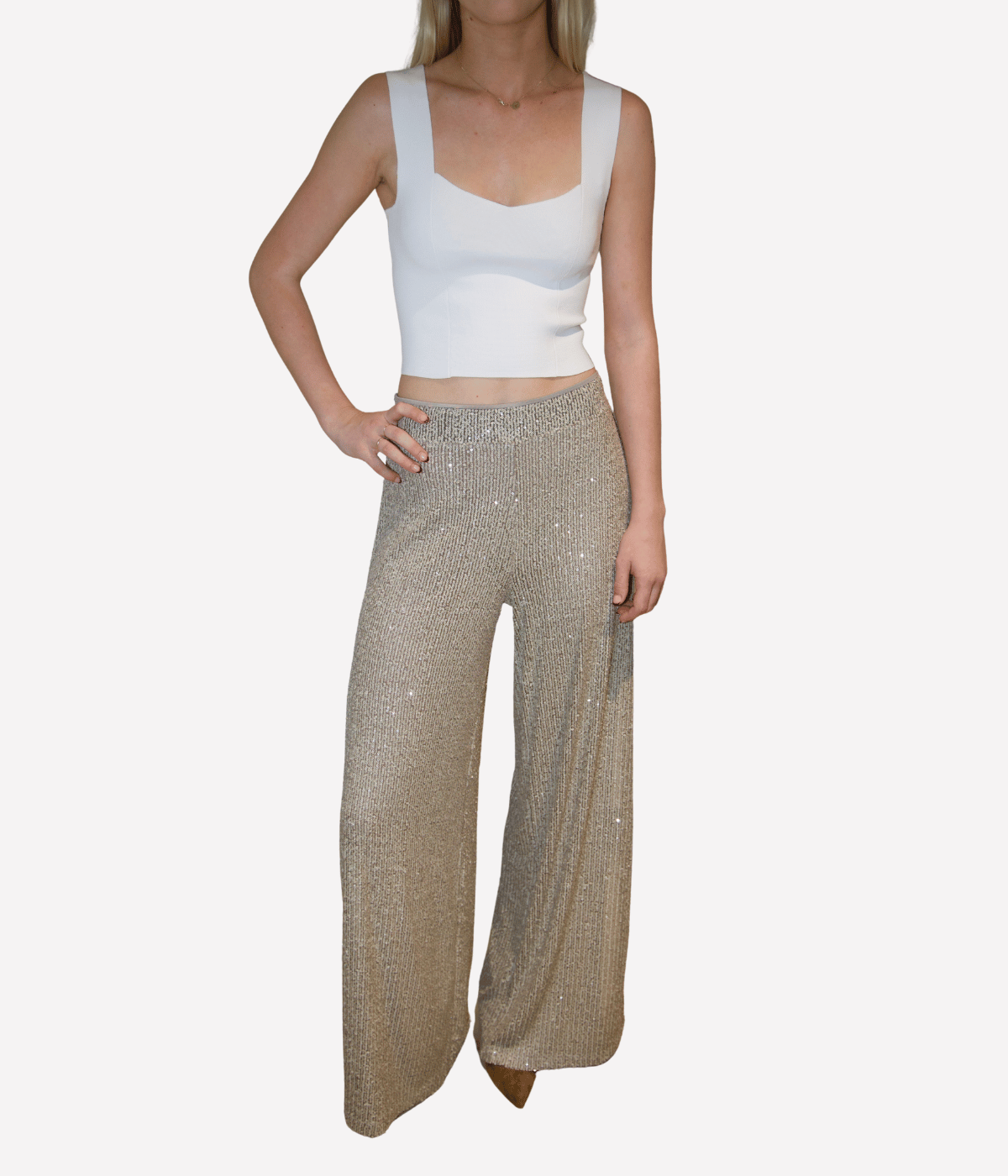 *FINAL SALE* Hari Sequin Pant in Pietra