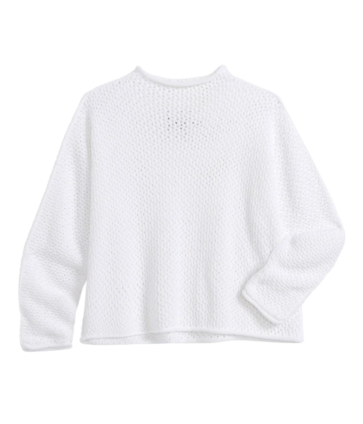 Monterey Pointelle Sweater In White