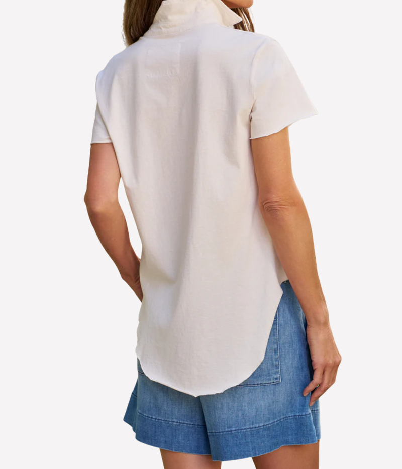 Charlotte Perfect Polo in Vintage White