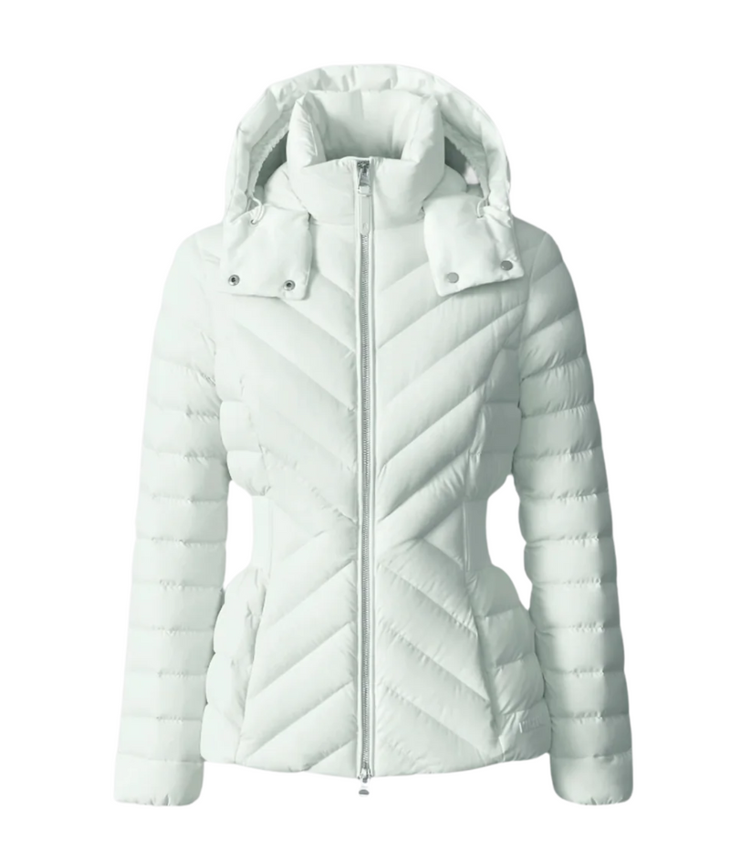 Idalee Puffer Jacket in Cream