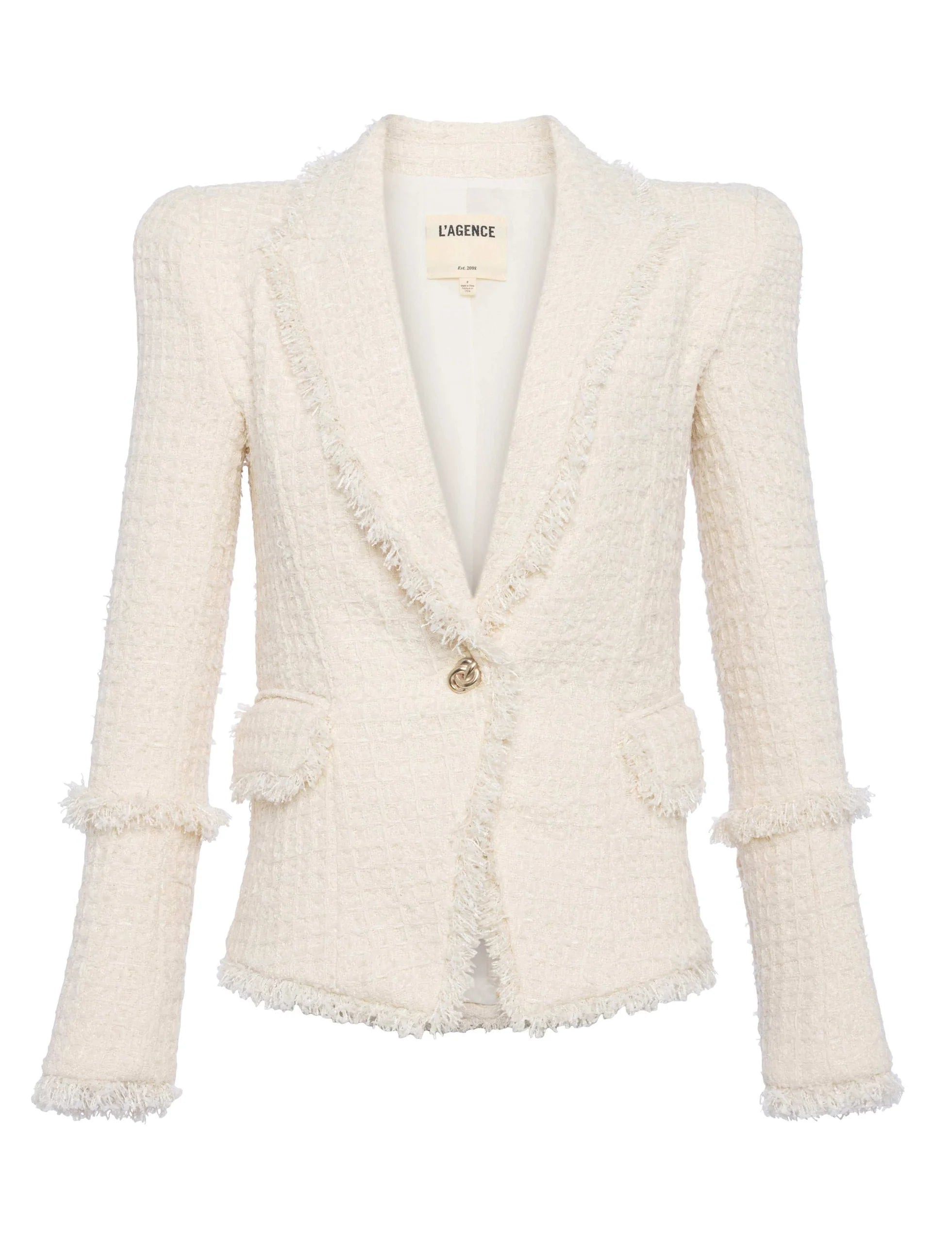 Kaisley Blazer in Vintage White
