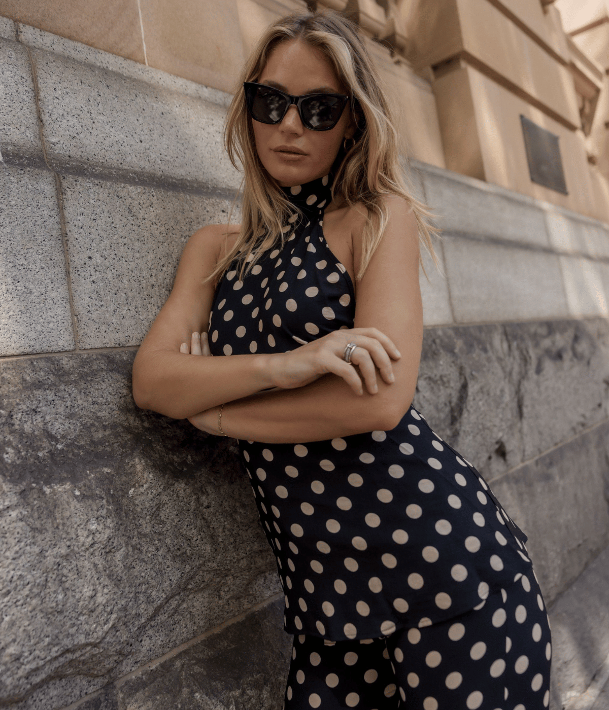 Murphy Top in Dots Black