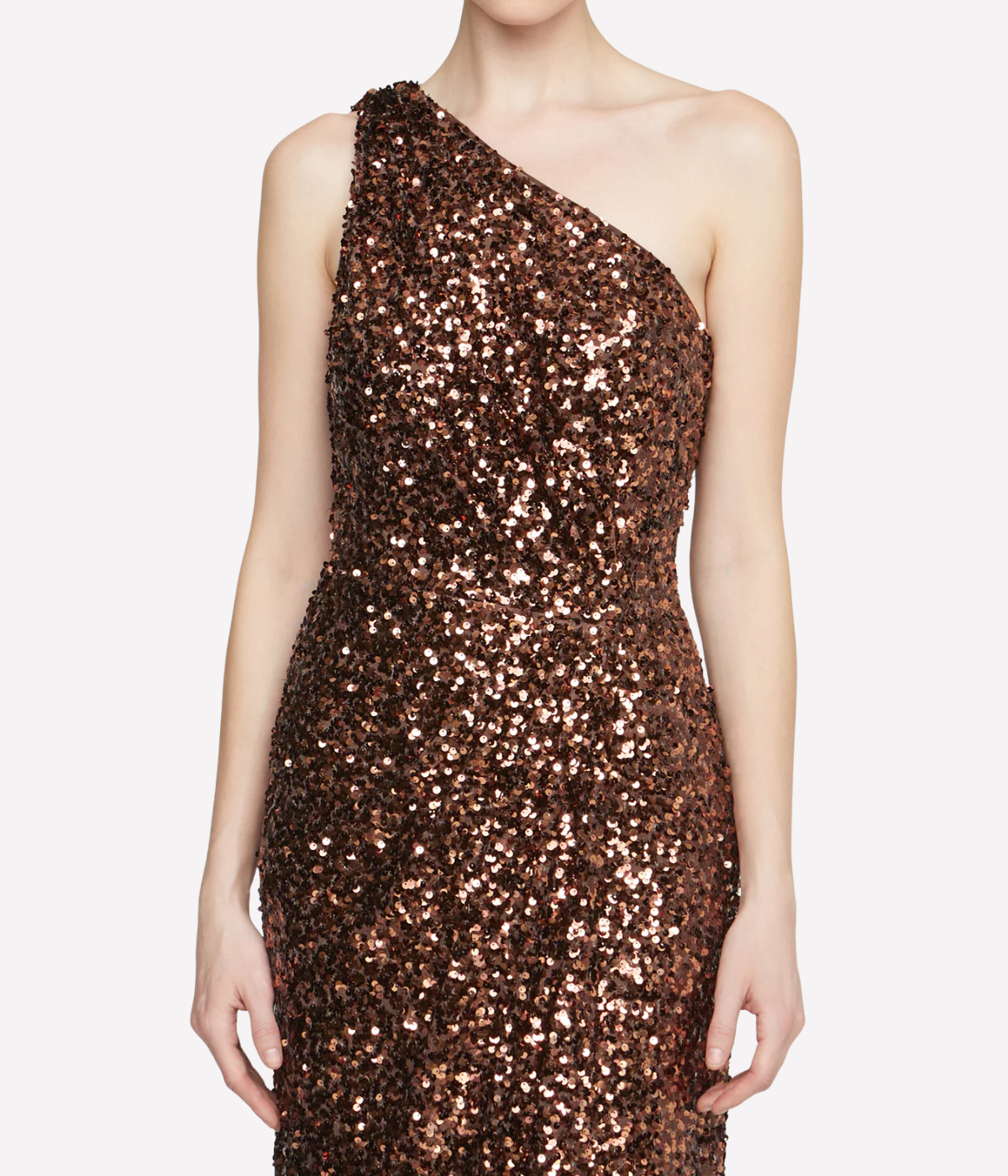 Lexi Sequin Gown in Copper Confetti