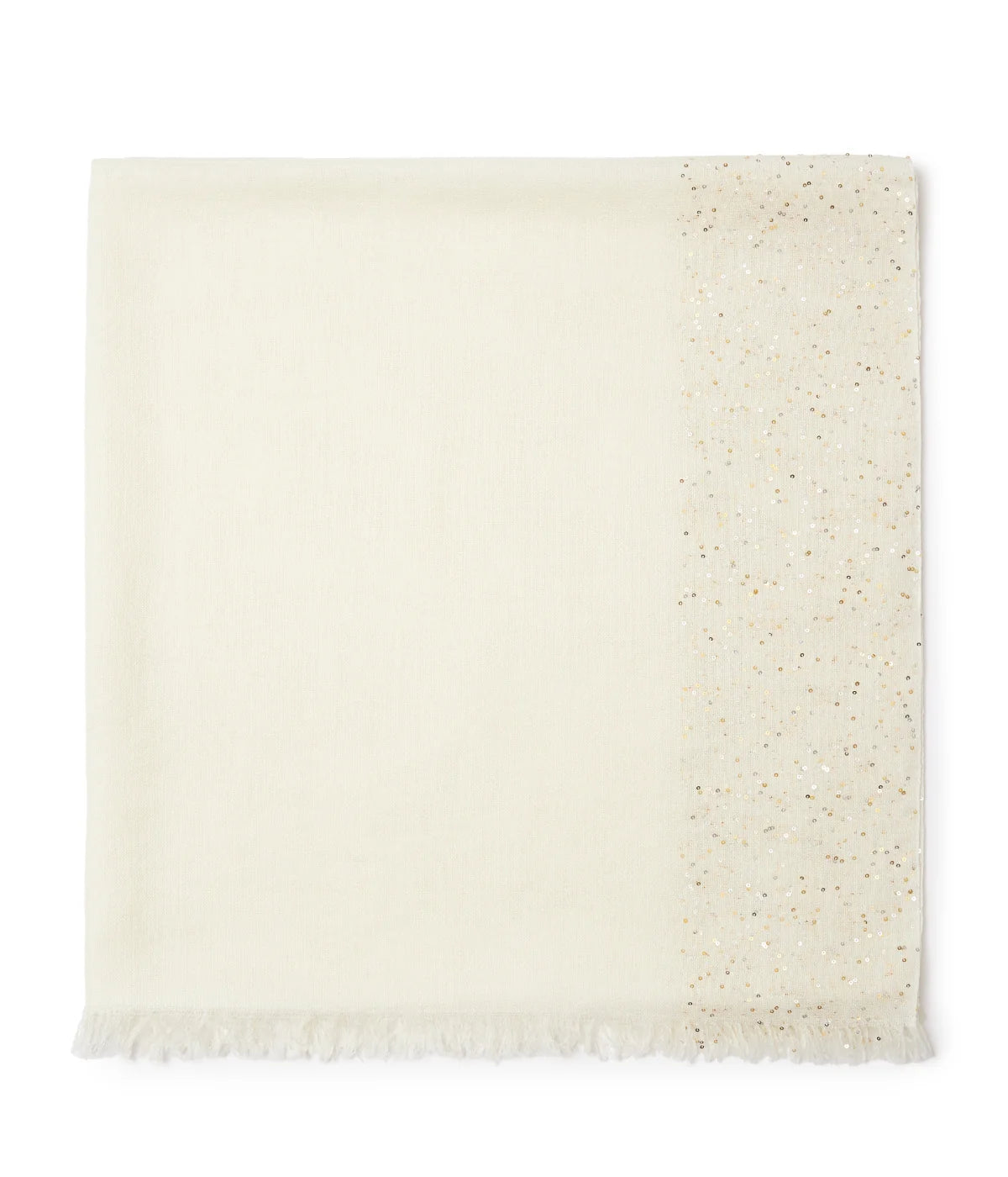 Dania Scarf in White/Brown