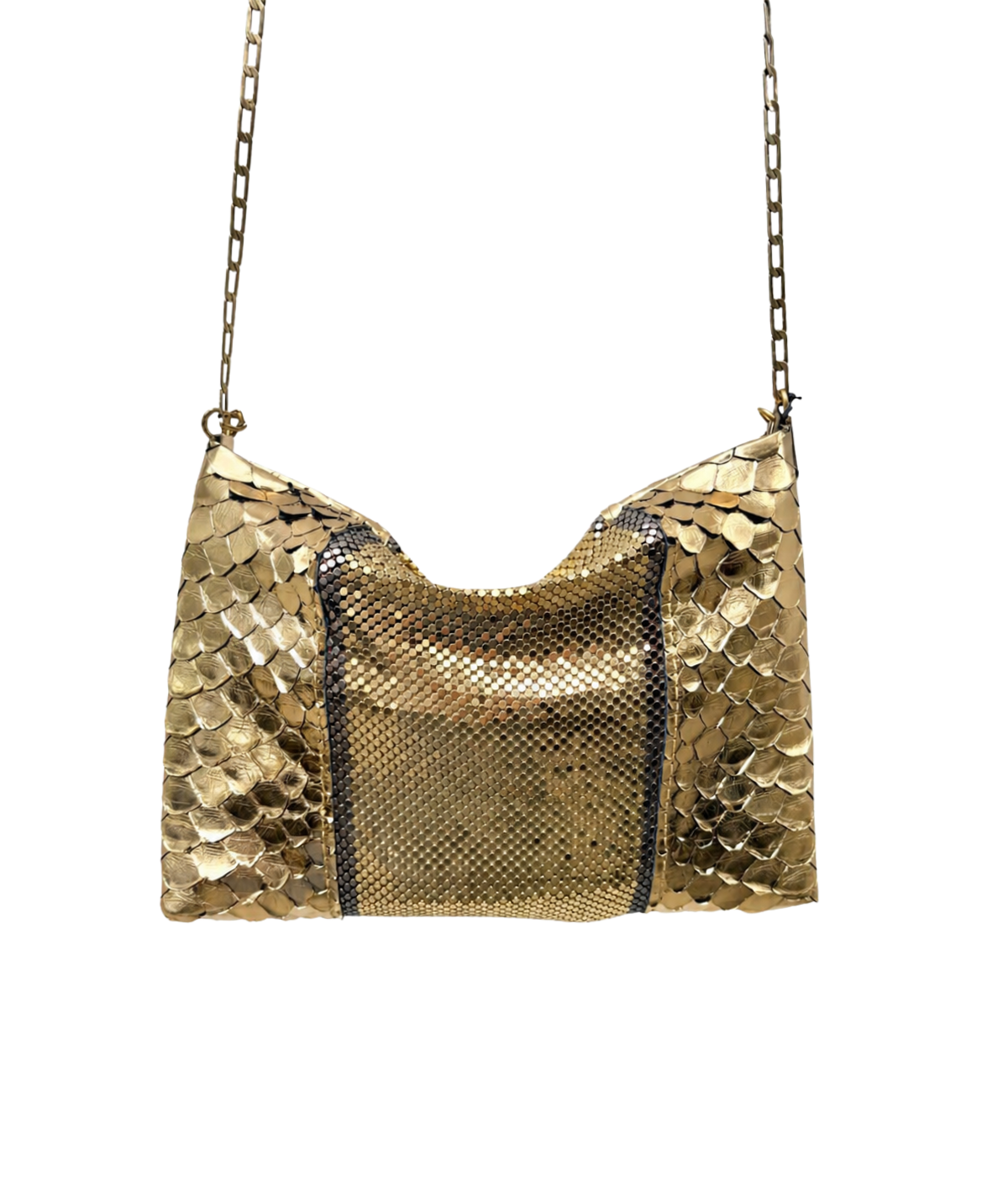 Alena Bag in Gold Python