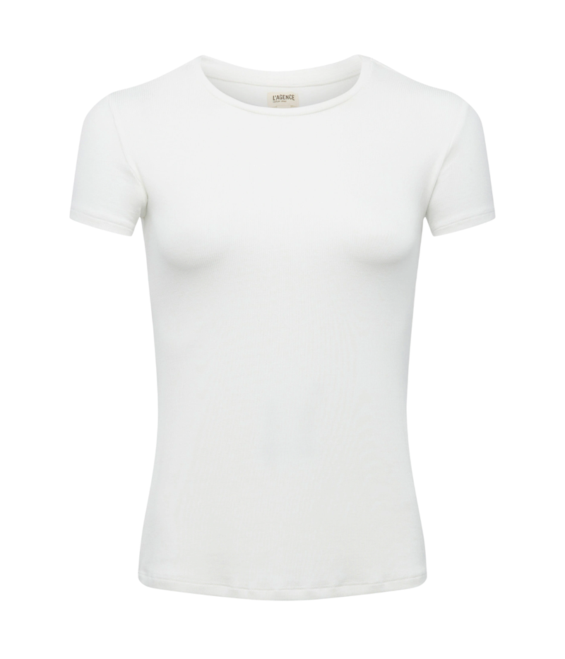 RESSI CREW NECK S/S in WHITE