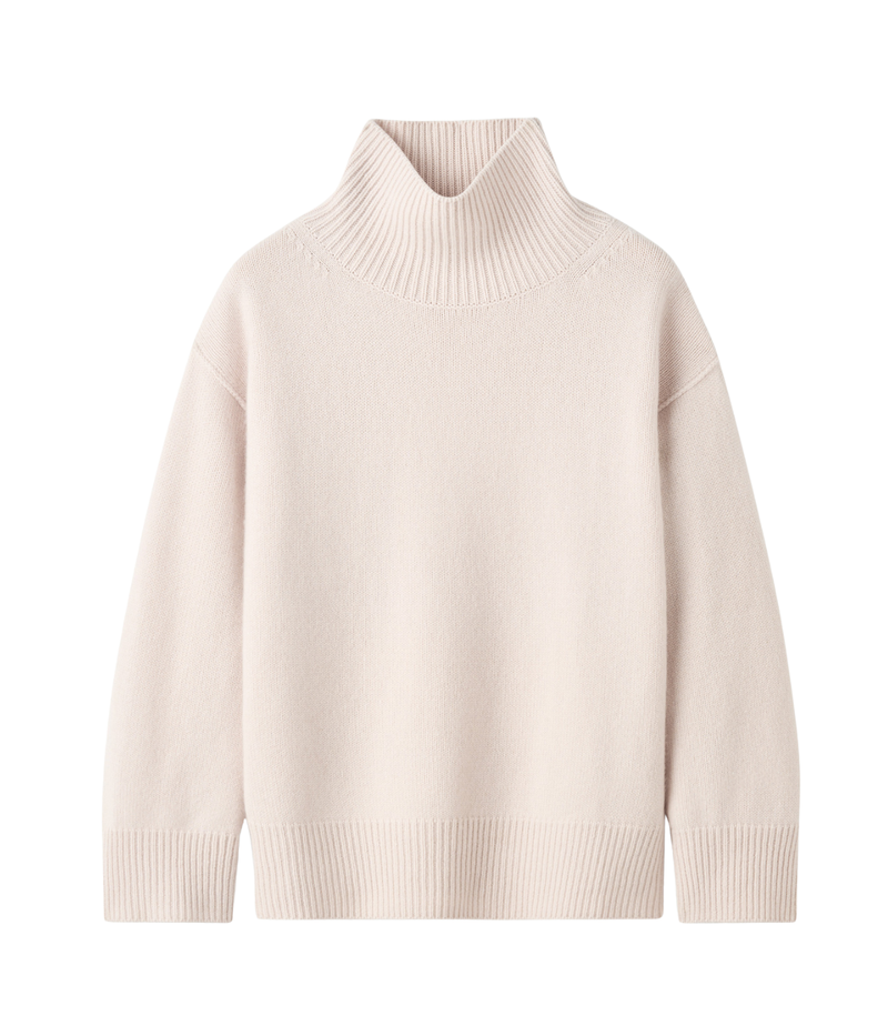 Boyfriend Turtleneck in Powder