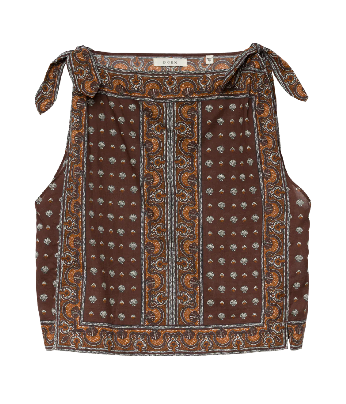 Amalia Top In Terre Foulard De La Mer