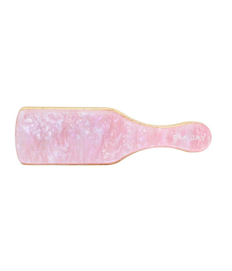 Mini Boar Bristle Brush in Pink Sugar