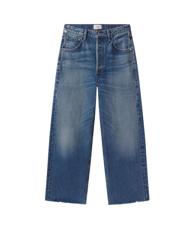 Ayla Raw Hem Crop Jean in Chaya