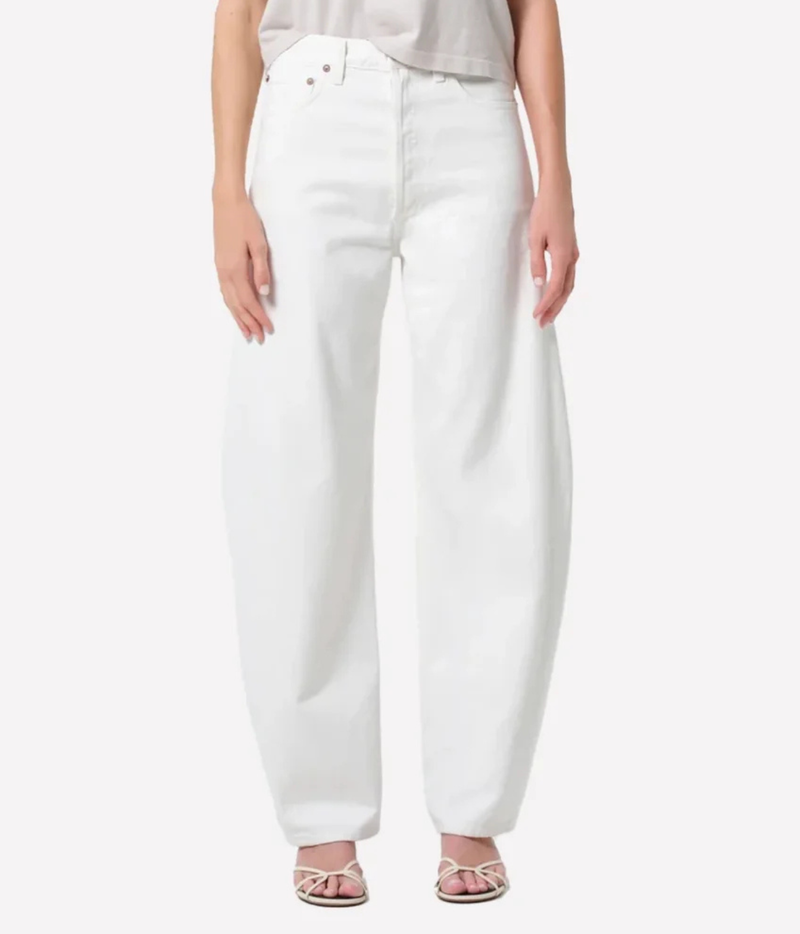 Luna Pierced Jean in Chalk White