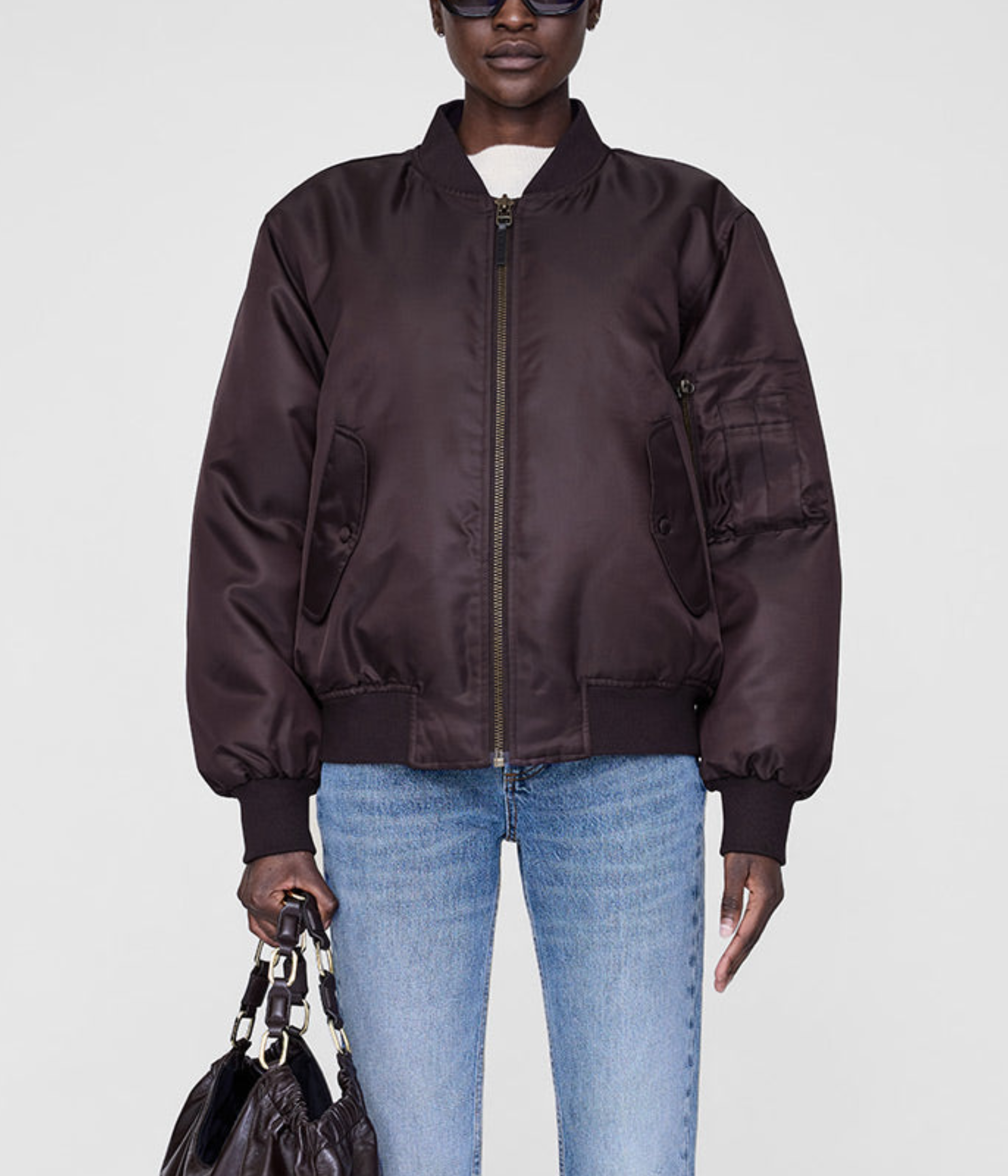 Leon Bomber in Deep Brown