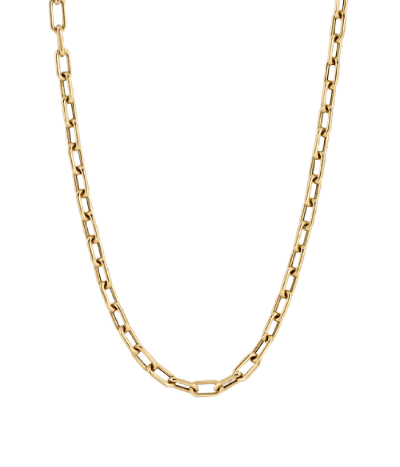 5.3mm 18inch Italian Chain Link Necklace in 14K Yellow Gold