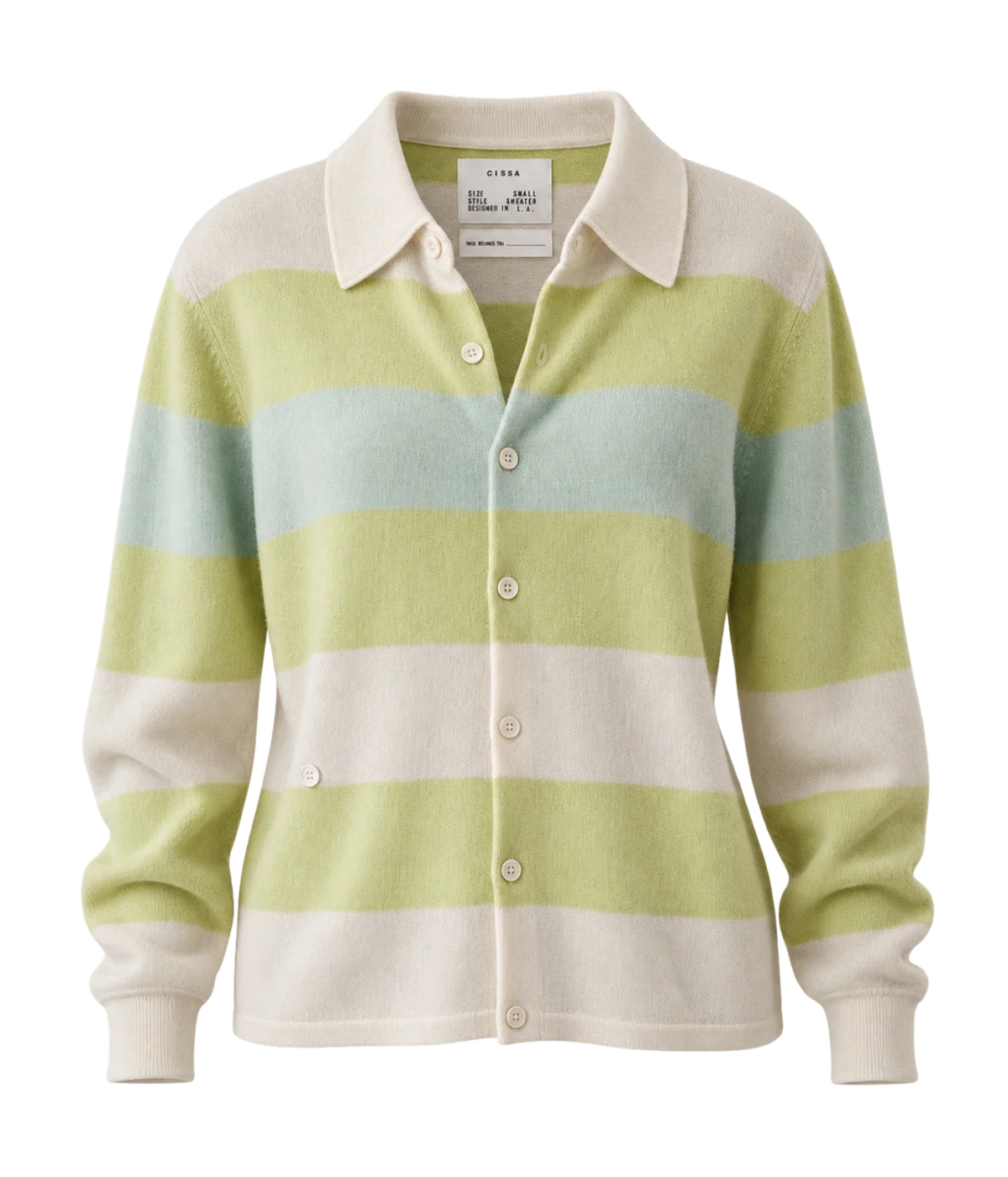 The Rugby Cardigan in Sorbet Swirl