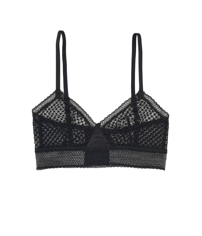 Bella Soft Cup Triangle Bra in Black