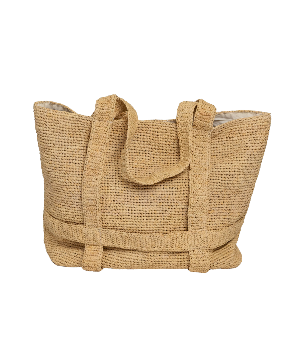 The Original Straw Traveler Bag in Natural Solid