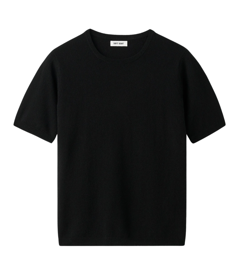 Short Sleeve Crewneck in Black