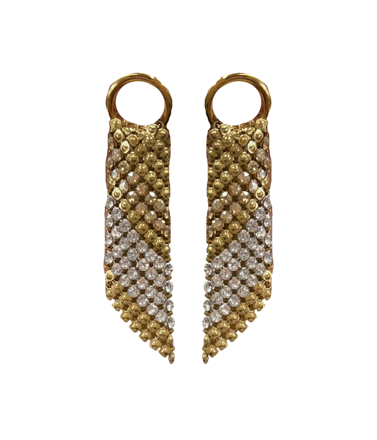 Sasha Earrings in Gold & Clear