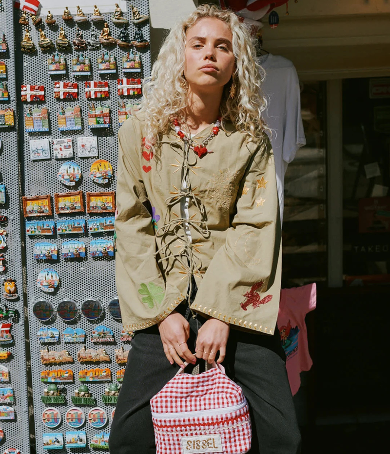 Sophie Top In Khaki